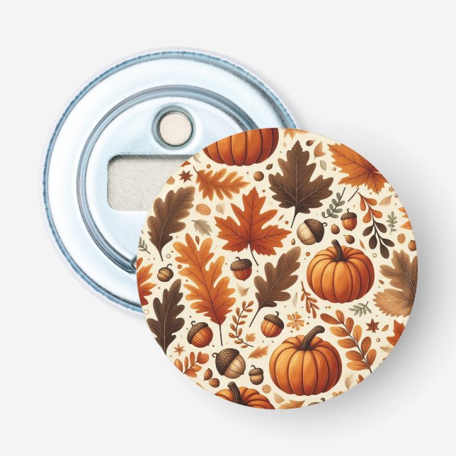 klassische Blätter/Kürbisse/Akkorde Herbst Flaschenöffner (Vorderseite)