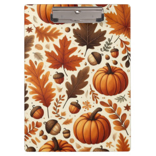 klassische Blätter/Kürbisse/Akkorde Herbst Klemmbrett