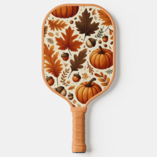 klassische Blätter/Kürbisse/Akkorde Herbst Pickleball Schläger