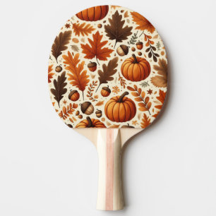klassische Blätter/Kürbisse/Akkorde Herbst Tischtennis Schläger