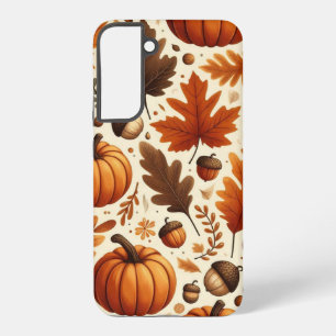 klassische Blätter/Kürbisse/Eicheln Herbst Samsung Galaxy Hülle