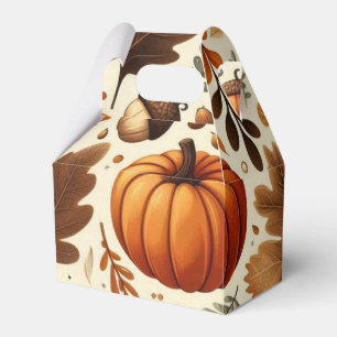 klassische Blätter/Kürbisse/Eichen Herbst Geschenkschachtel