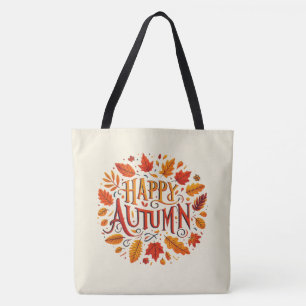 klassische Blätter und glücklicher Herbst Tasche