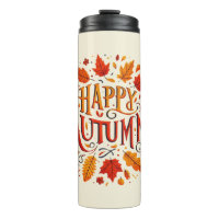 klassische Blätter und glücklicher Herbst