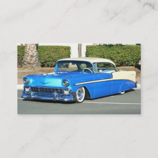Klassische blaue Auto-Visitenkarten Visitenkarte