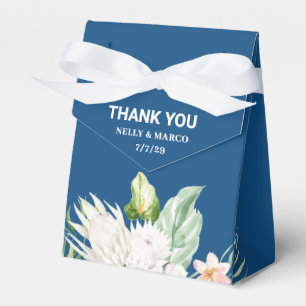 Klassische blaue Hochzeitsgeschenkbox Geschenkschachtel