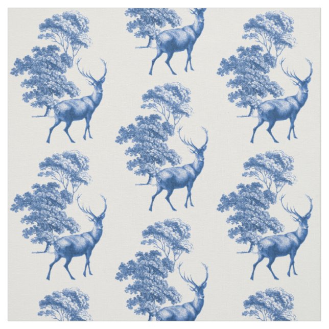 Klassische Blaue Landschaft Toile Dei im Wald Stoff (Muster)
