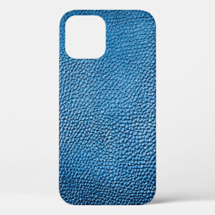 Klassische blaue Lederhintergrundtextur Nahaufnahm Case-Mate iPhone Hülle