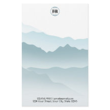 Klassische blaue Rolling Mountains Hintergrund