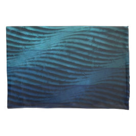Klassische blaue Waves Kissenbezug