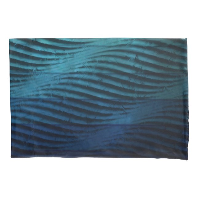 Klassische blaue Waves Kissenbezug (Vorderseite)