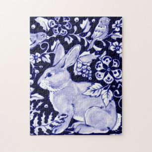 Klassische Blauer & Weiße Kaninchen & Vogelarten
