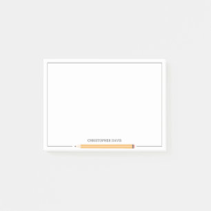 Klassische Bleistift-Rahmen-Schreibwaren zurück zu Post-it Klebezettel