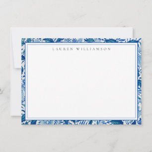 Klassische Blue-White Chinoiserie Note Card Mitteilungskarte