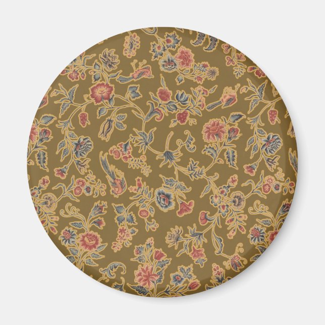 Klassische Blume Chintz Hübsch Soft Floral Design Magnet (Vorne)