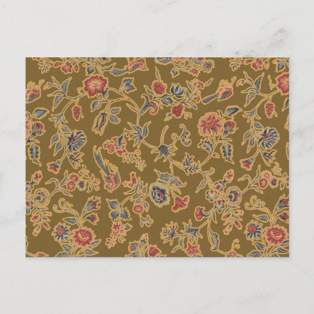 Klassische Blume Chintz Hübsch Soft Floral Design Postkarte (Vorderseite)