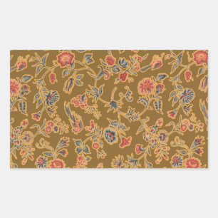 Klassische Blume Chintz Hübsch Soft Floral Design Rechteckiger Aufkleber