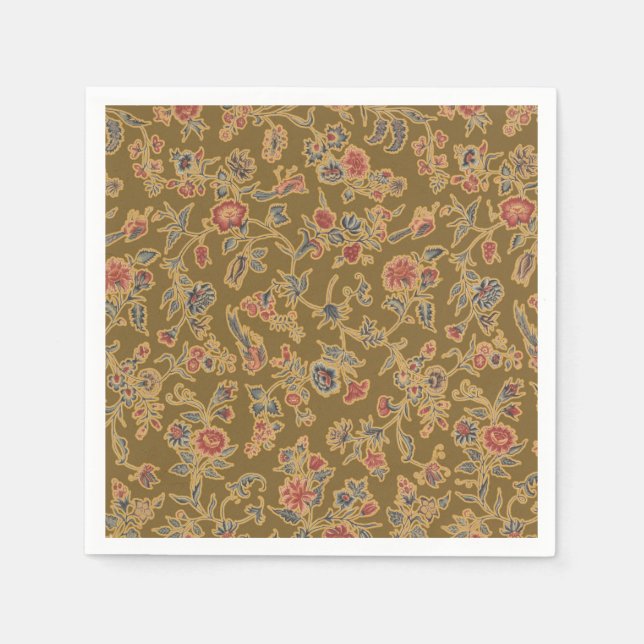 Klassische Blume Chintz Hübsch Soft Floral Design Serviette (Vorderseite)