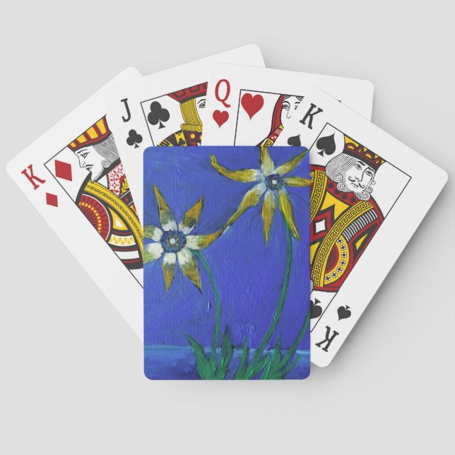 Klassische Blume-Spielkarten Spielkarten (Rückseite)
