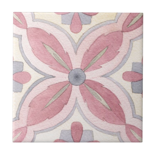 Klassische Blumenbemalung für Küchendekoration Fliese (Vorderseite)