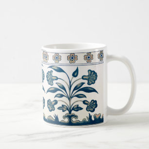 Klassische Blumendekoration Print Kaffeetasse