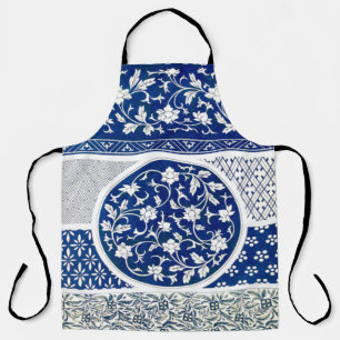 Klassische Blumendekoration Print Schürze