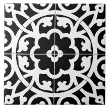 Klassische Blumenlinie Kunst Blumen Schwarz & Weiß