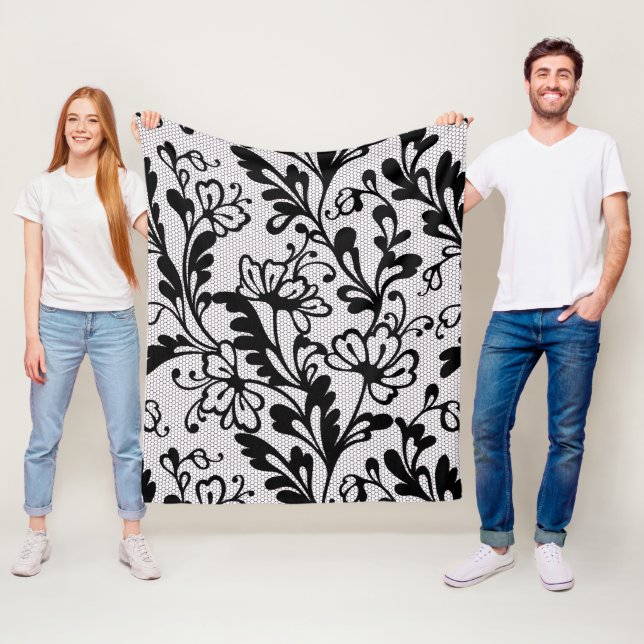 Klassische Blumenmusterdecke Fleecedecke (Beispiel)