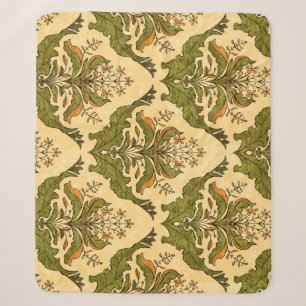 Klassische Blumenwallpaper: stilisierter Damast. Sherpadecke
