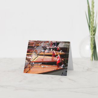 Klassische Bootsgrußkarte Karte