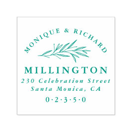 Klassische botanische Hochzeitsfeierlichkeiten - R Permastempel