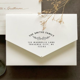 Klassische botanische Zweigniederlassung Rücksende Permastempel