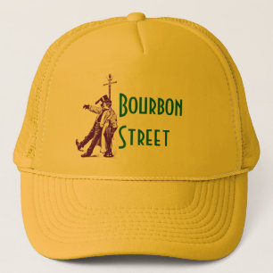 Klassische Bourbon Straßen-betrunkener Art-Hut New Truckerkappe