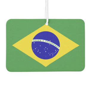 Klassische brasilianische Flagge Autolufterfrischer