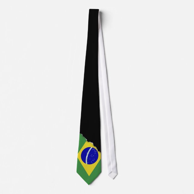 Klassische brasilianische Flagge Krawatte (Vorderseite)