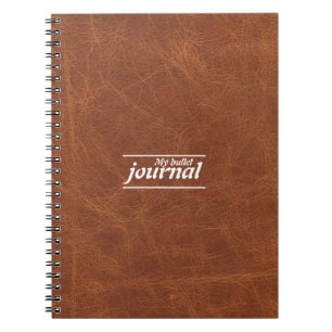 Klassische braune Leder-Look Notebook-Abdeckung Notizblock