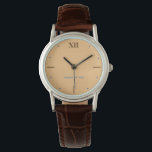 Klassische braune Ledergurtüberwachung Armbanduhr<br><div class="desc">Klassische braune Ledergurtüberwachung</div>