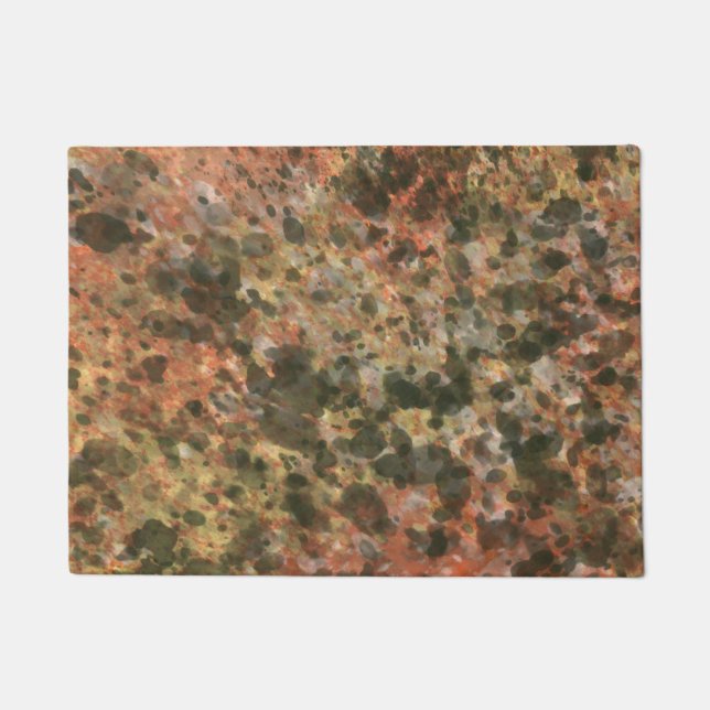 Klassische braune Marmor-Fußmatte  Fußmatte (Vorderseite)
