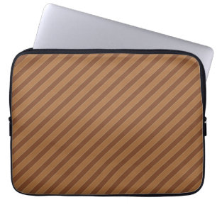 Klassische braune Streifen Laptopschutzhülle