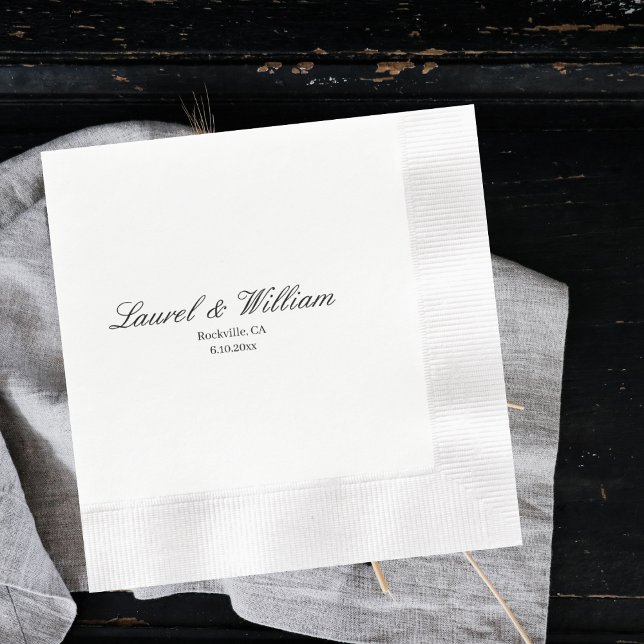Klassische Braut und Groom Wedding Napkins Serviette (Von Creator hochgeladen)