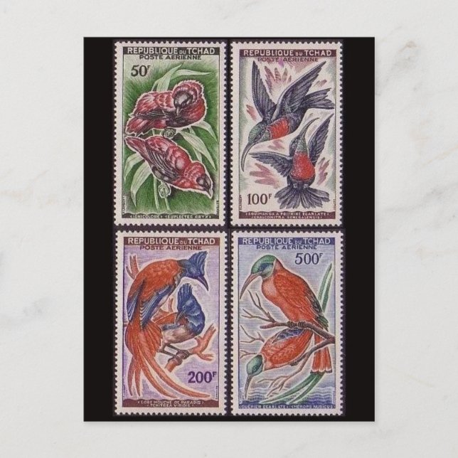 Klassische Briefmarke Postkarte (Vorderseite)