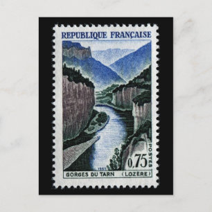 Klassische Briefmarke Postkarte
