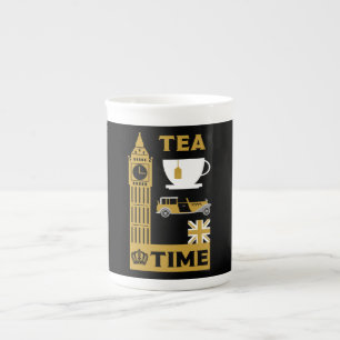 Klassische britische Teetrinker Prozellantasse