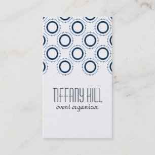 Klassische Business Card, dunkelblau Visitenkarte