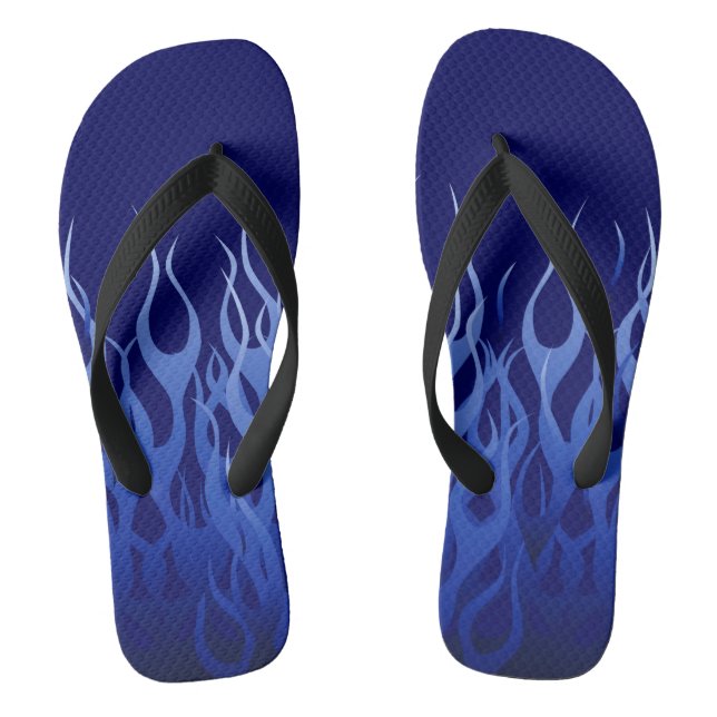 Klassische Button-Streifen-Art, die Flammen läuft Flip Flops (Fußbett)
