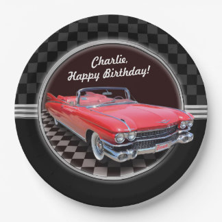 Klassische Cadillac-Party-Platte Pappteller
