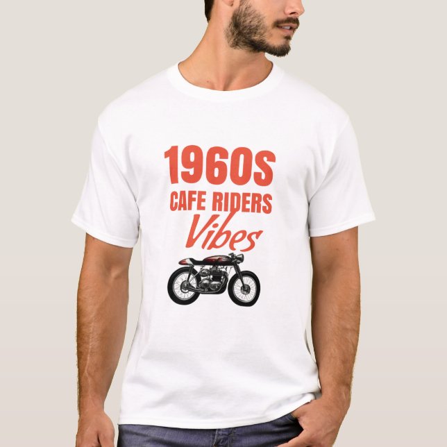 Klassische Café-Fahrer T-Shirt (Vorderseite)