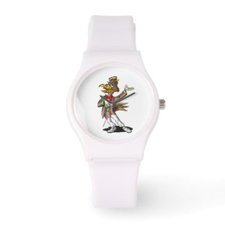 Klassische Cartoon-Uhr | Qwiznibet Square Junction Armbanduhr