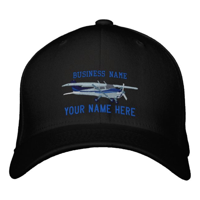 Klassische Cessna personalize this Bestickte Baseballkappe (Vorderseite)
