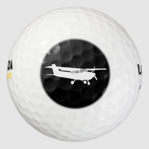 Klassische Cessna-Silhouette Golfball
